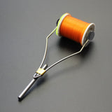 Maxbell 4pcs Fly Tying Tools Ceramic Fly Tying Materials Bobbins Thread Holder Black