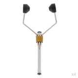 Maxbell 4pcs Fly Tying Tools Ceramic Fly Tying Materials Bobbins Thread Holder Black