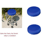 Maxbell Home Bar Stool Covers Round Chair Seat Cushions Sleeves-2 pcs Blue
