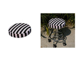 Maxbell Home Bar Stool Covers Round Chair Seat Cushions Sleeves-2 pcs Strip