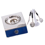 Maxbell 1:12 Dollhouse Miniature Kitchen Gas   Burner & Cooker Utensils Tool Set