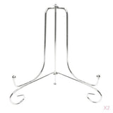 Maxbell 2Pcs Iron Wire Display Rack Holders Display Easel Tabletop Books Stand 8inch