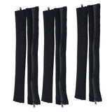 Maxbell 6 Pieces Chair Armrest Covers Elastic Protector Room chair Arm Cover Black