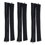 Maxbell 6 Pieces Chair Armrest Covers Elastic Protector Room chair Arm Cover Black