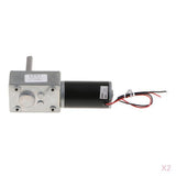 Maxbell 2 Piece Reversible High Torque Turbo Worm Gearbox  Geared Motor 1280-80RPM