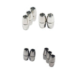 Maxbell 10pcs Round Alloy Magnetic Clasp for DIY Bracelet Necklace Making Multicolor