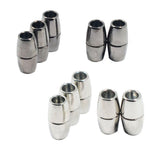 Maxbell 10pcs Round Alloy Magnetic Clasp for DIY Bracelet Necklace Making Multicolor