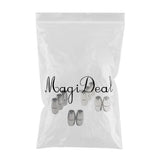 Maxbell 10pcs Round Alloy Magnetic Clasp for DIY Bracelet Necklace Making Multicolor