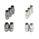 Maxbell 10pcs Round Alloy Magnetic Clasp for DIY Bracelet Necklace Making Multicolor