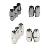 Maxbell 10pcs Round Alloy Magnetic Clasp for DIY Bracelet Necklace Making Multicolor
