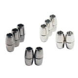 Maxbell 10pcs Round Alloy Magnetic Clasp for DIY Bracelet Necklace Making Multicolor