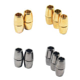 Maxbell 10 Pieces Alloy Magnetic Clasp for DIY Bracelet Necklace Making Multicolor