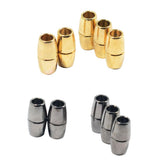 Maxbell 10 Pieces Alloy Magnetic Clasp for DIY Bracelet Necklace Making Multicolor