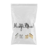 Maxbell 15pcs Round Alloy Magnetic Clasp for DIY Bracelet Necklace Making Multicolor