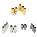 Maxbell 15pcs Round Alloy Magnetic Clasp for DIY Bracelet Necklace Making Multicolor