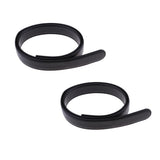 Maxbell 2 Pieces Mens Casual Automatic Waist Strap Belt Waistband without Buckle