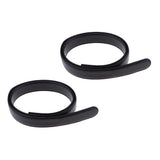 Maxbell 2 Pieces Mens Casual Automatic Waist Strap Belt Waistband without Buckle