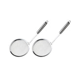 Maxbell 2x Stainless Steel Oil Filter Spoon Hot Pot Skimmer Frying Filter Spoon 16cm