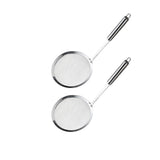 Maxbell 2x Stainless Steel Oil Filter Spoon Hot Pot Skimmer Frying Filter Spoon 16cm