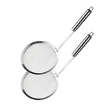 Maxbell 2x Stainless Steel Oil Filter Spoon Hot Pot Skimmer Frying Filter Spoon 16cm