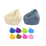 Maxbell 2PCS Large Adult Size Bean Bag Cover Toy Clothes Storage Grey and Blue