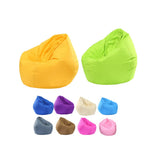 Maxbell 2PCS Large Adult Size Bean Bag Cover Toy Clothes Storage Grey and Blue