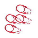 Maxbell 4 PCS  Rope Curtain Drape Tiebacks Tassel Living Room Bedroom Red