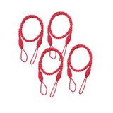 Maxbell 4 PCS  Rope Curtain Drape Tiebacks Tassel Living Room Bedroom Red