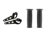 Maxbell 7/8" 22mm Motorcycle Handlebars Hand Grips + Headlight Mount Bracket