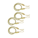 Maxbell 4 PCS  Rope Curtain Drape Tiebacks Tassel Living Room Bedroom Golden