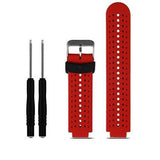 Maxbell 2 Pieces Replacement Band for Garmin Forerunner 220 230 235 620 Multi-Color