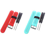 Maxbell 2 Pieces Replacement Band for Garmin Forerunner 220 230 235 620 Multi-Color