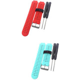 Maxbell 2 Pieces Replacement Band for Garmin Forerunner 220 230 235 620 Multi-Color