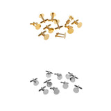 Maxbell 20 Pieces Copper Cufflinks Blanks Base Setting Jewelry Making 16mm