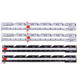 Maxbell 4Pcs Metal Sewing and Knitting Gauge Garment Pattern Dress Making Ruler