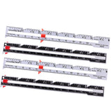 Maxbell 4Pcs Metal Sewing and Knitting Gauge Garment Pattern Dress Making Ruler