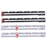 Maxbell 4Pcs Metal Sewing and Knitting Gauge Garment Pattern Dress Making Ruler