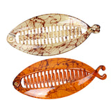 Maxbell 2 Pieces Novelty Resin Fish Tail Hair Banana Clip Lady Girl Hair Accessories
