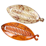 Maxbell 2 Pieces Novelty Resin Fish Tail Hair Banana Clip Lady Girl Hair Accessories