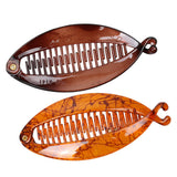Maxbell 2 Pieces Resin Fish Tail Hair Banana Clip Lady Girls School Girls Hair Clip