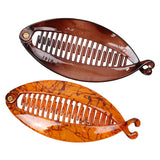 Maxbell 2 Pieces Resin Fish Tail Hair Banana Clip Lady Girls School Girls Hair Clip