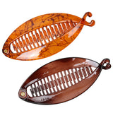 Maxbell 2 Pieces Resin Fish Tail Hair Banana Clip Lady Girls School Girls Hair Clip