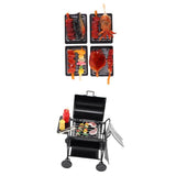 Maxbell 1/12 Dollhouse Furniture Miniatures Oven w. Foods Barbecue BBQ Kitchenware