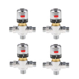 Maxbell 4x Brass 3-way Thermostatic Mixing Valve Solar Water Heater Mixer Valve DN15