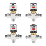 Maxbell 4x Brass 3-way Thermostatic Mixing Valve Solar Water Heater Mixer Valve DN15