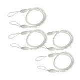 Maxbell 4 PCS  Rope Curtain Drape Tiebacks Tassel Living Room Bedroom White