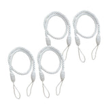 Maxbell 4 PCS  Rope Curtain Drape Tiebacks Tassel Living Room Bedroom White 1