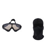 Maxbell Motorcycle Summer Riding Windproof Anti-Dust/UV Breathable Face Mask+Goggles