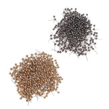 Maxbell 800 Piece Metallic Color Bead Head Push Pins Sewing Quilting Pins Black Gold