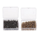 Maxbell 800 Piece Metallic Color Bead Head Push Pins Sewing Quilting Pins Black Gold